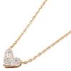 STAR JEWELRY K18 Mysterious Heart 0.28ct Diamond Necklace Yellow GoldUsed