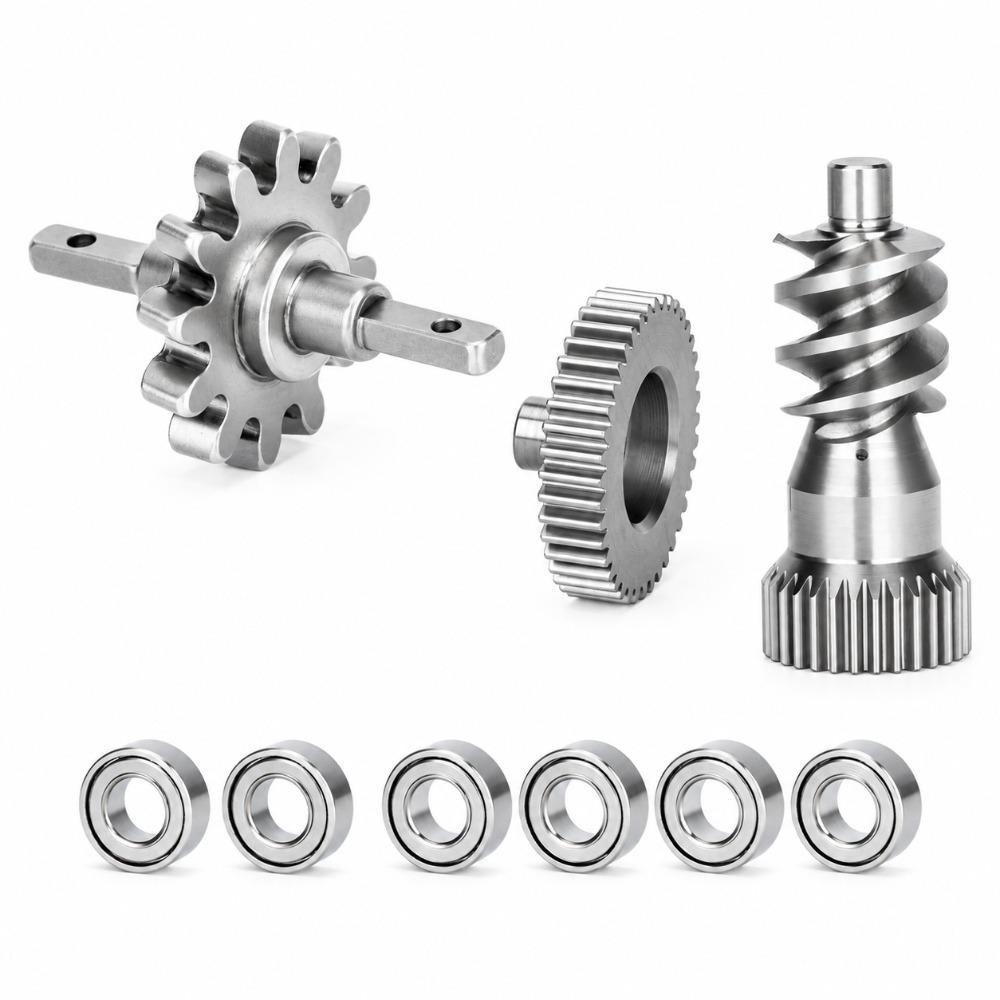 Stainless Steel RC Car Transmission Gear Set for 1/30 Axial SCX30 RC Transmission Parts