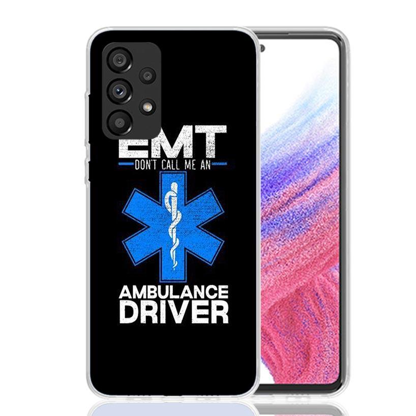 EMT EMS Medical Rescue Phone Case For Samsung Galaxy A52 A32 A22 A12 A02S A50S A30S A51 A31 AA71 Note 20 Ultra 10 S10 Plus Galax