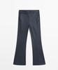 Masimodutti Waxed Flare Fit Pants