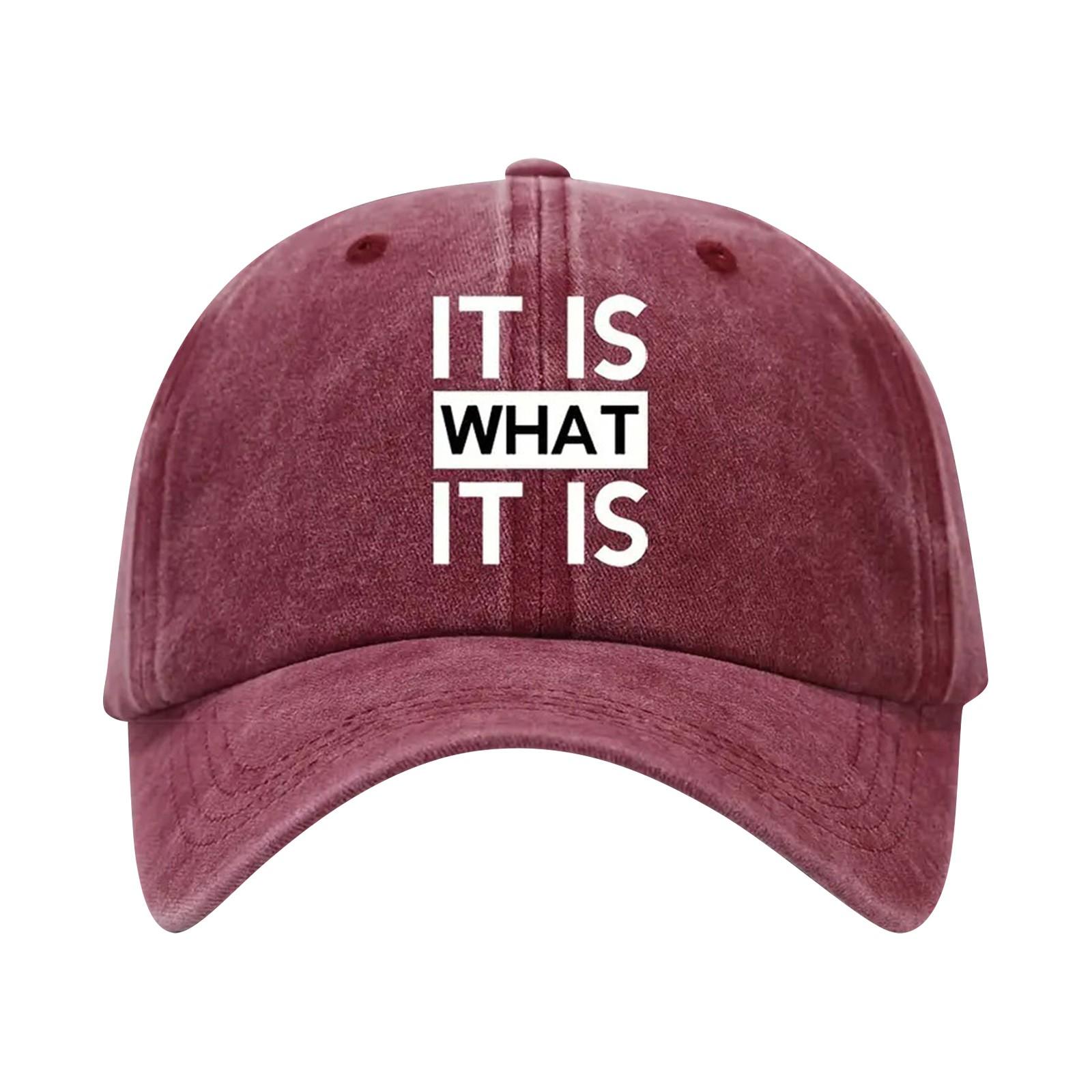 

Изношенные, постиранные и свежие бейсболки, универсальные американские солнцезащитные кепки в стиле ретро One Size винный