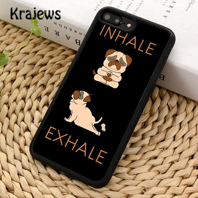 Inhale Exhale French Bulldog Bull Jack Russell Terrier Yoga For iPhone 17 Air 16 Phone Case Cover 15 14 plus 12 13 pro max