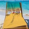 Cartoon Quokka Brand D-dinotaeng-S Towel Sports Quick Dry Travel Camping Gear Sandproof Soft Light Large Beach Towel