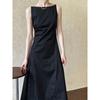 LUXI Elegant Off-Shoulder Waist-Cinched Slimming Dress - Summer 2025 Goddess Style