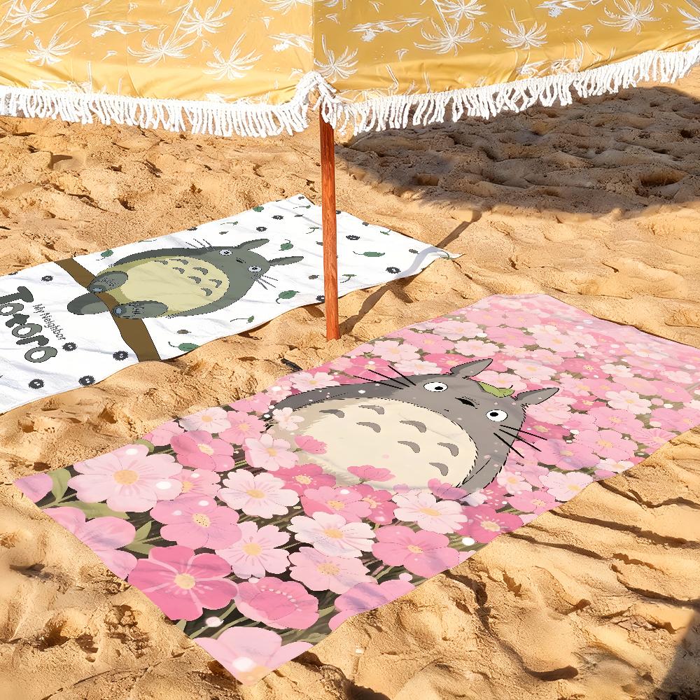 Klassiek Cartoon Schattige Handdoek Zacht Zwembad Cadeau Voor Reizen Sportschool Douche Kamperen Sneldrogend Sport T-Totoro-S Grote Strandhanddoeken