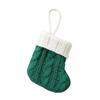 Xmas Tree Hanging Decorations Christmas Tableware Holder, Knitted Stockings Spoon Knife Fork Small Holiday Gift Tags Bag for Fireplace, Tree,