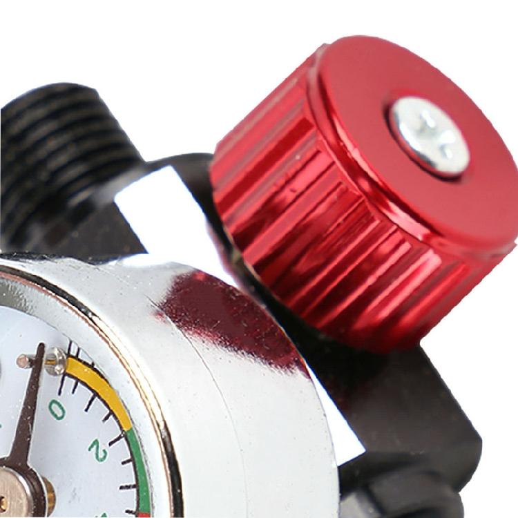 Air Compressor Regulator Spray Gun Pressure Regulating with Gauge for Pnuematic