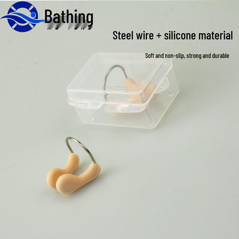 Non-Slip Silicone Swimming Nose Clip: Anti-Choking, Steel Wire, Coach Recommended