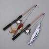 Cat Rods Retractable Cat Toy Fish Type Telescopic Feathers Funny Cat Stick Toys Pet Toy for Kitten Simulation Fishing Rod Play