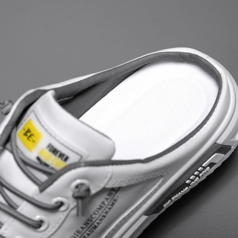 Modne męskie modne kapcie płaskie obuwie codzienne dla mężczyzn mokasyny wysokiej jakości męskie kapcie wsuwane męskie trampki wygodne kapcie Baotou