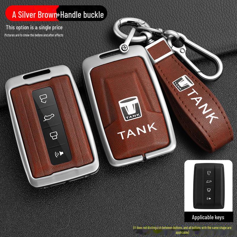 Cyber Ranger City Edition Tank 300 Key Cover: New Standard Metal Shell, Off-Road Version Tank 500 Car Bag Buckle.