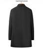 Brand Windbreaker Jacket for Middle-aged Men - Thick, Warm Autumn/Winter Coat with Detachable Liner