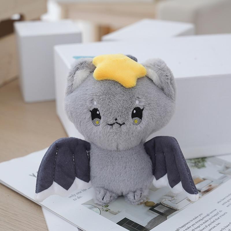 Porte-clés Adorable Peluche Chauve-souris Dessin Animé Avec Poupée Animal Mignonne Pour Enfants Et Adultes