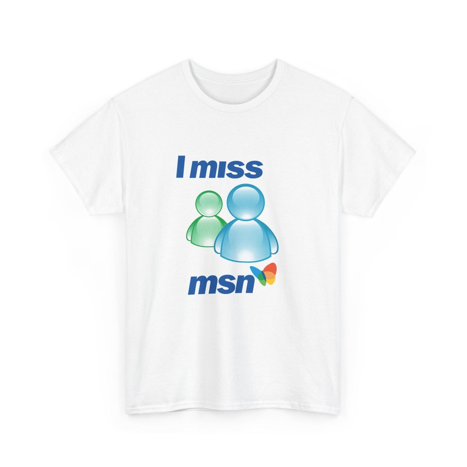 Vintage MSN Messenger Unisex Tee Nostalgic T-Shirt Retro Social Media Shirt Unisex T-Shirt XXXL