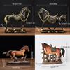 1Pc Craft Decorations Fortune Synthetic Resin Affordable Luxury Horse Ornament Gift Home Decoration