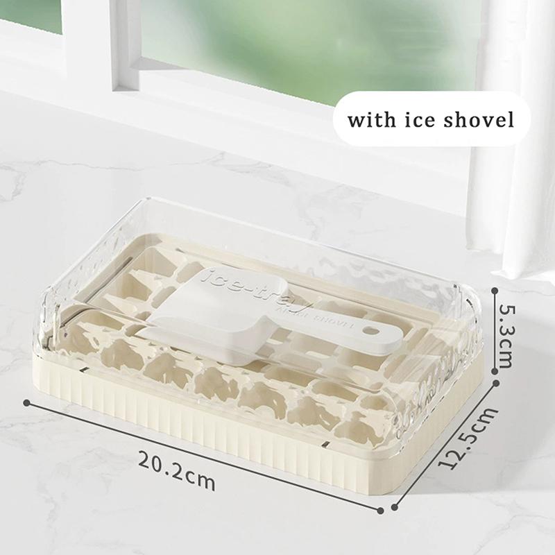 

Пресс-форма для льда с контейнером для хранения и лопаткой для льда, летний ведерко для приготовления кубиков льда, форма для льда для пива и напитков, быстрозаморозка, для кухни белый