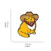 Cute Cartoon Humor Cowboy for Cat Style Brooch Children's Day Gift Western Cowboy for Cat Style Badge Funny Backpack Acc