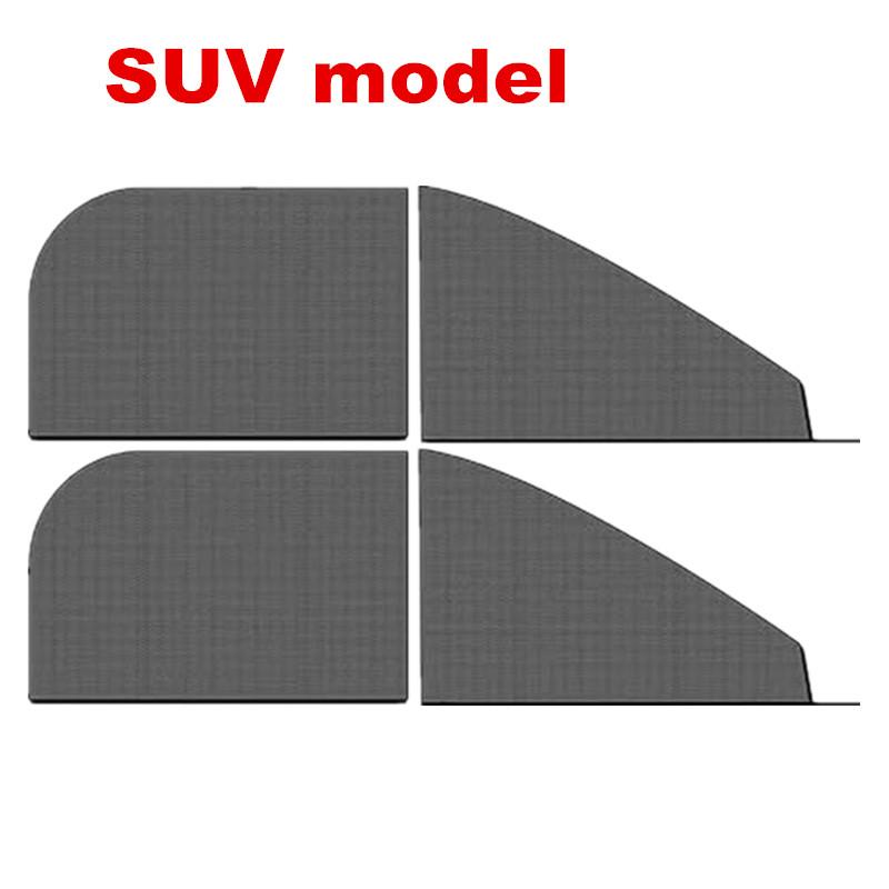 

4pcs Car Window Screen Door Screens Anti-mosquito Insect Ventilation Breathable Shading Cooling Elastic Net for Universal Cars