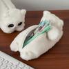 Large Capacity Panda Plush Pen Bag Cute Design Stationery Storage Bag  Stationery