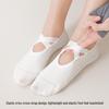 Backless Criss-Cross Strap Non-Slip Pilates Yoga Socks - Full Toe, Cotton, Fitness Studio Exclusive