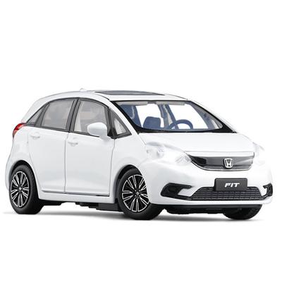 1/32 HONDA Fit GK5 Legierungsauto-Modell Diecasts Metallspielzeug Sportwagen Fahrzeuge Modell Simulation Ton und Licht Sammlung Geschenke