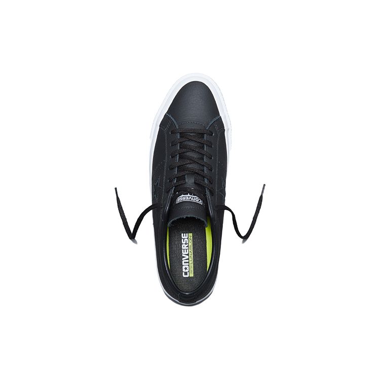Converse One Star Leather Durable Lightweight Low-Top Skate Shoes Unisex Sneakers Black White 153714C