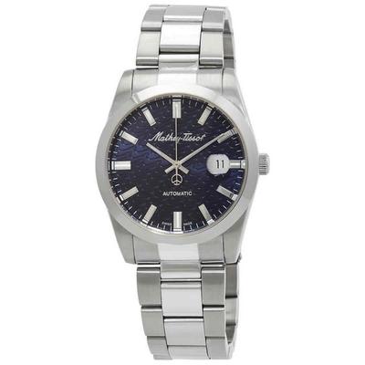 Mathy I Stainless Steel Blue Dial Automatic H1450ATB Men's Watch
