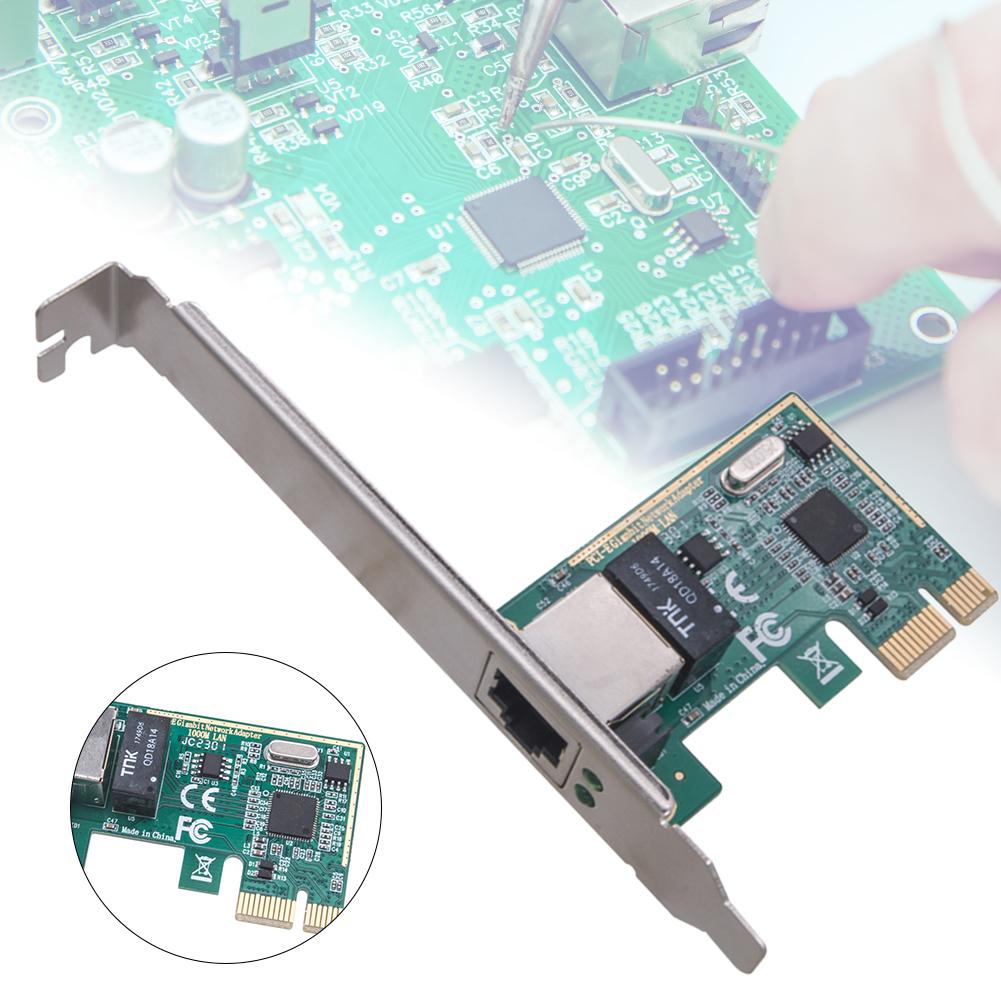 1000Mbps Gigabit Ethernet PCI Express PCI-E Network Card RJ-45 LAN Network Card Desktop Gigabit Ethernet Lan Network Card