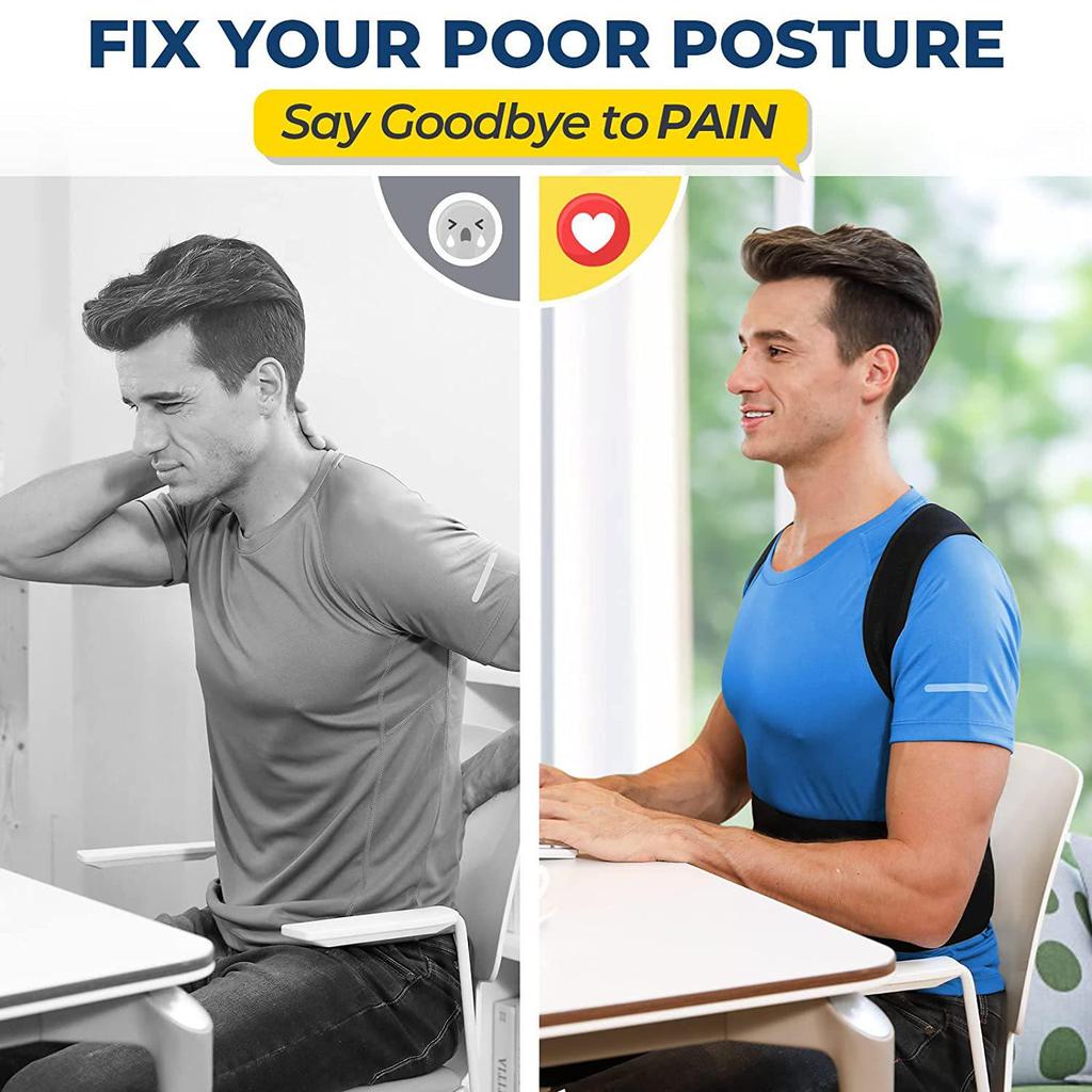 Posture Correction Belt with Shoulder Strap Support