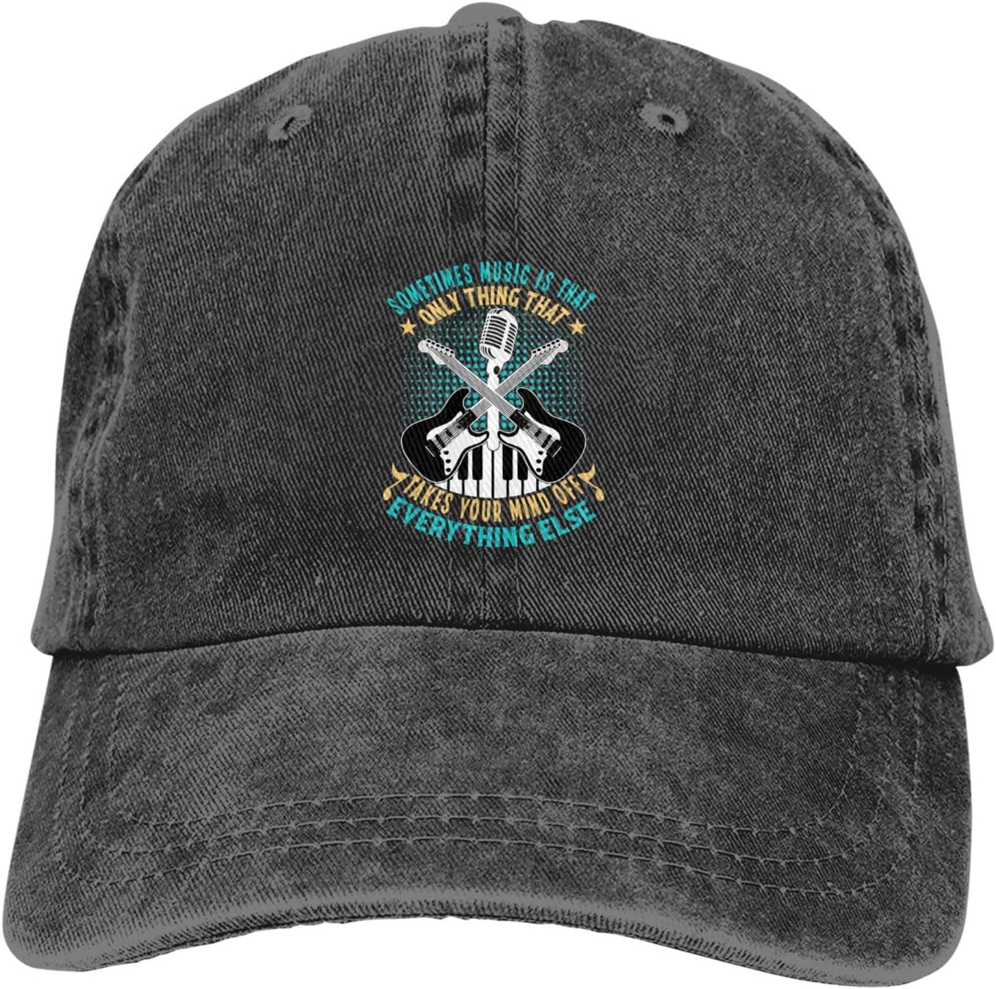 

Music Heartbeat Equalizer Baseball Cap Adjustable Polyester Casual Print Sun Protection Unisex Hat One Size