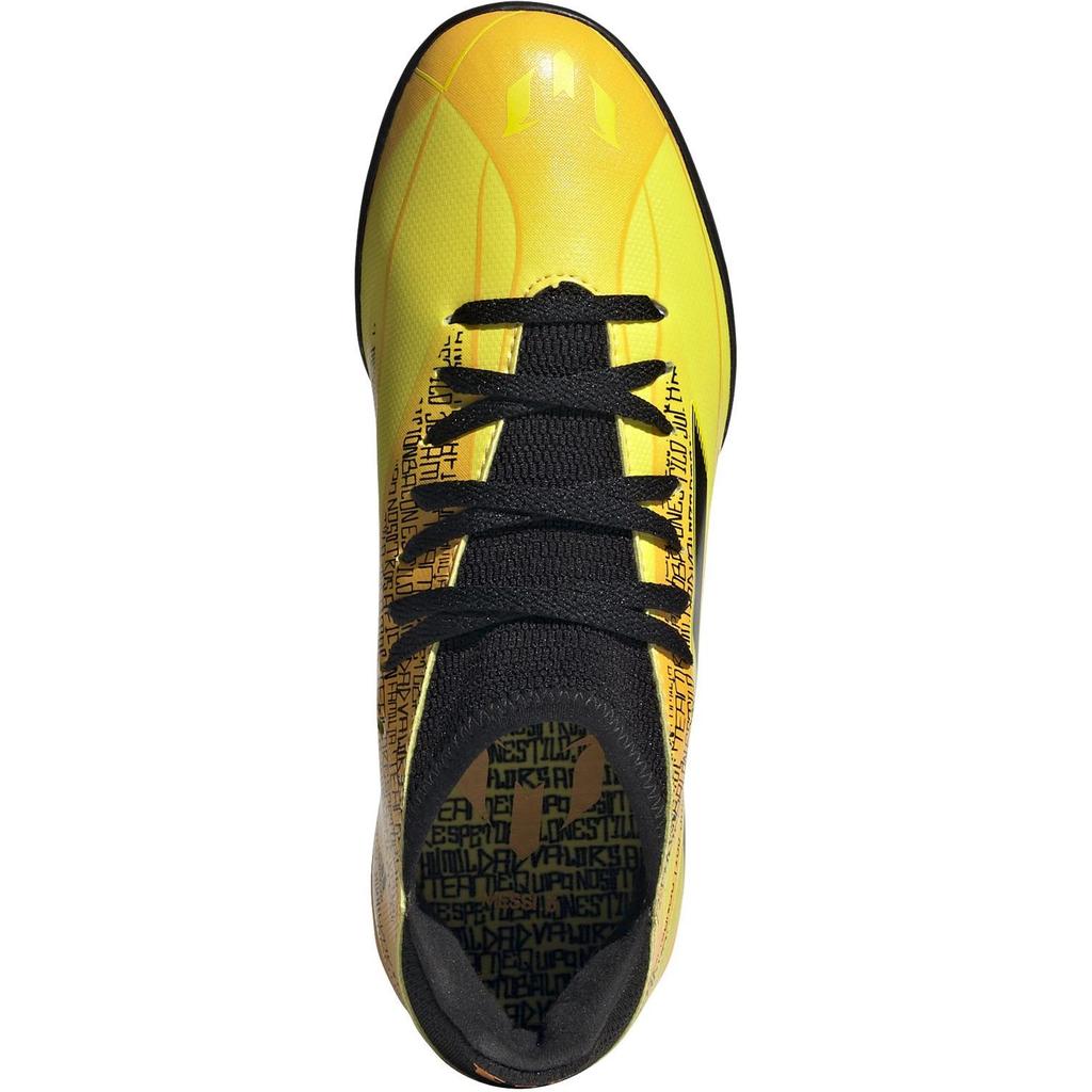 Speedflow x Adidas Messi Antiscivolo Resistenti all'Abrasione Basse Scarpe da Calcio per Bambini Giallo Adolescenti GW7424
