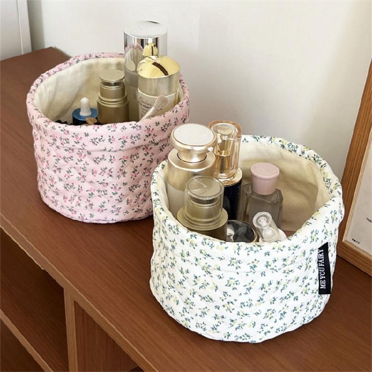Practical Floral Cosmetic Case Keep Your Table Tidying While Traveling Or Home Decoration