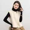 2025 A/W Women's Elegant Slim-Fit Double-Sided Cashmere Sleeveless Cardigan Vest