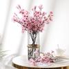 Simulation Flower Peach Blossom Artificial Decorative Blossom Flower for Home Indoor Outdoor Decor