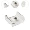 Acrylic Napkin Holder Trnsparent Desktop Napkin Stand with Weighted Arm for Bar Home Kitchen Countertop Dining Table Bathroom