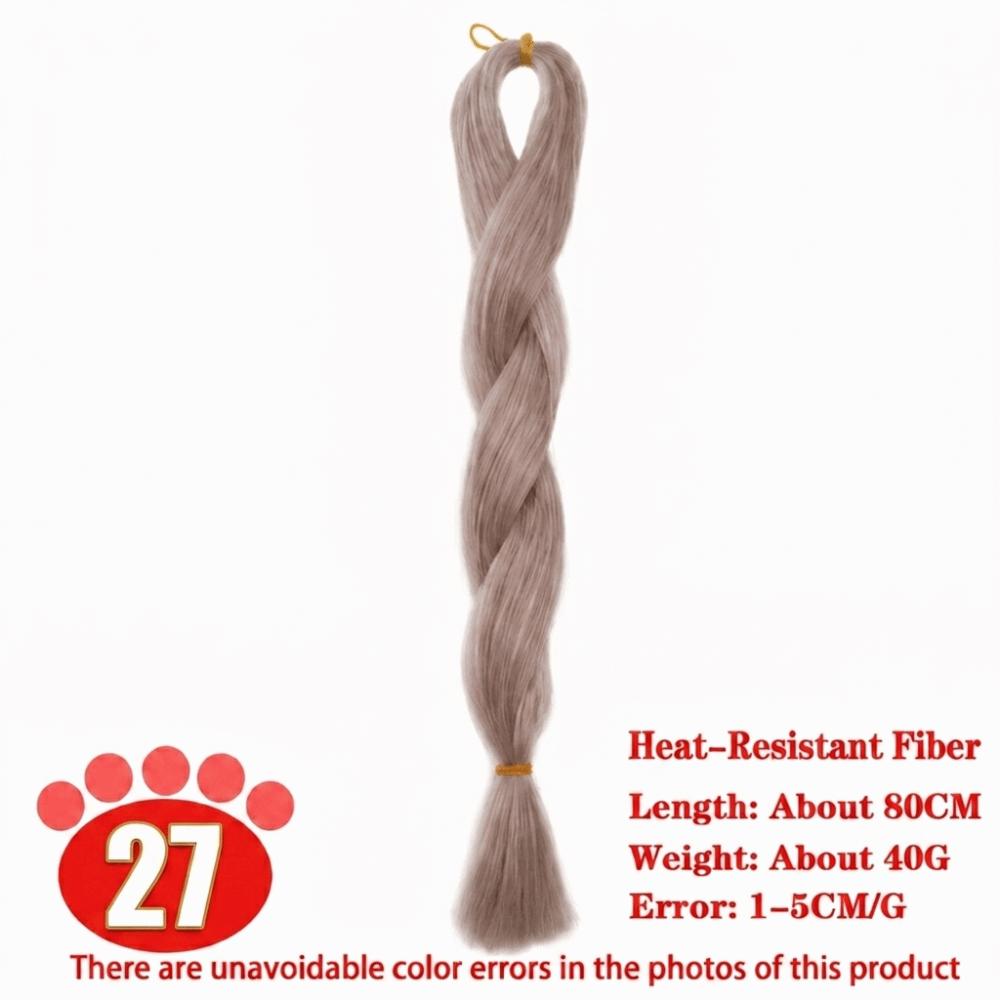 80cm Heat-Resistant Fiber Doll Hair Hand-crocheted Doll Hair for BJD SD Doll Doll Hair