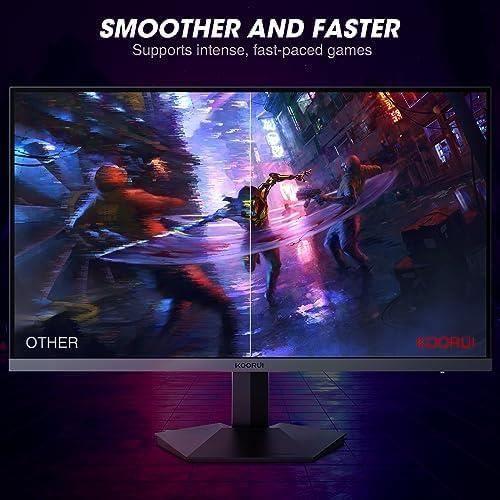27 hüvelykes Gamer PC Monitor - KOORUI - FHD - 1ms - Adaptive Sync - HDMI/DisplayPort