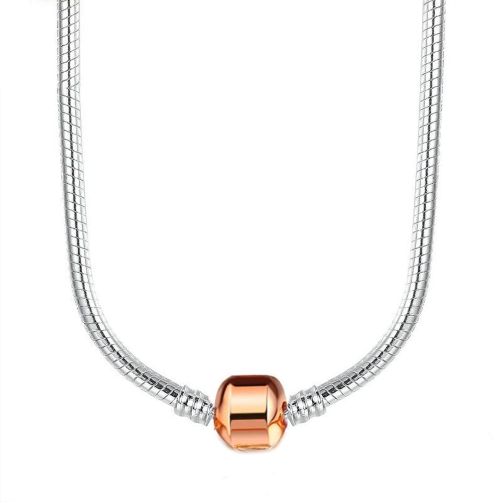 45cm Threaded Snake Chain Necklace Trendy Elegant Design for Ladies Fashion Accessory