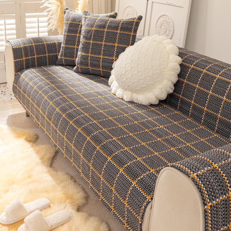 Sofa Cushion, Cotton And Linen, Universal In All Seasons, Non-Slip And Simple  New Cover, Cushion, Cover Towel, Small And Fresh Foreign Air
