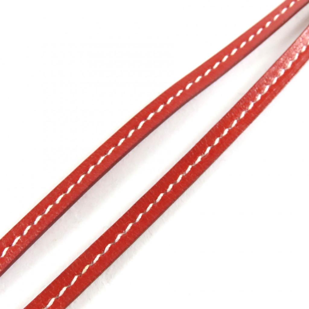 HERMES Necklace Margiela-era Clochette Brown leather Used