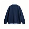 Unisex Two-Piece Plaid Spliced Open-Front Hoodie Jacket for Casual Wear