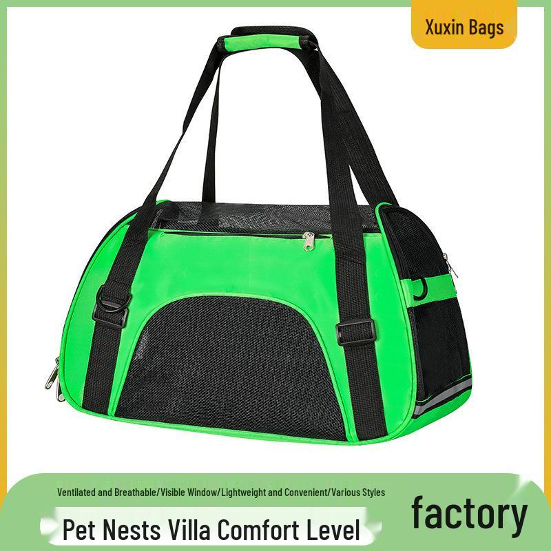 Durable Large Capacity Pet Backpack with Mesh - Portable for Cats & Small Dogs