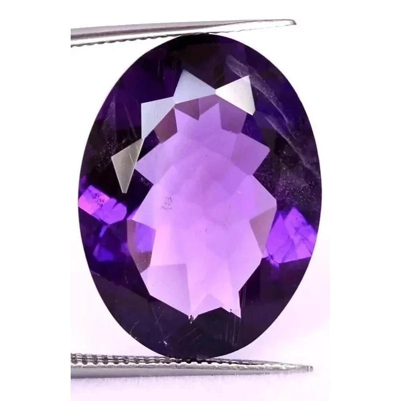 Shine Purple Amethyst 10+ Ct Oval Beautiful Certified Loose Gemstone