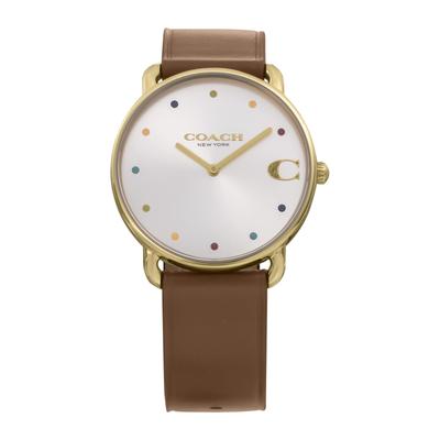 ELLIOT Uhr ELLIOT Edelstahl Mineralglas Quarz Alltagstauglich Wasserdicht 14504206 Braun [Coach] Damen [Artikel]