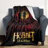 1pc The Hobbit Flannel Throw Blanket - HD Printed Lightweight Soft Warm All-Season Blanket for Sofa, Bed, Travel053