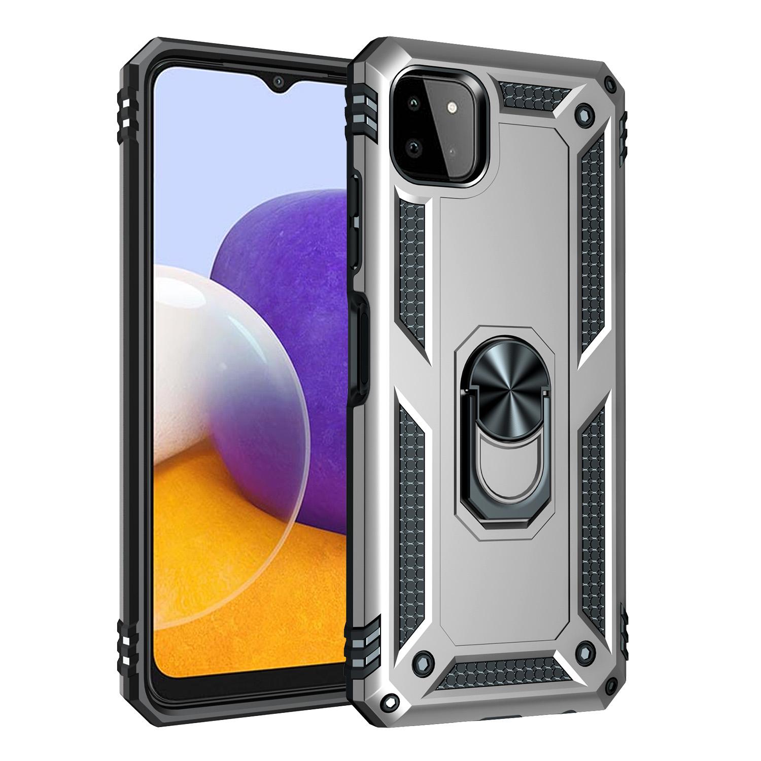 

Чехол для Samsung Galaxy A22, военный защитный чехол-держатель с кольцом, магнитная броня, противоударный чехол-бампер A 22 5G for A22 5G