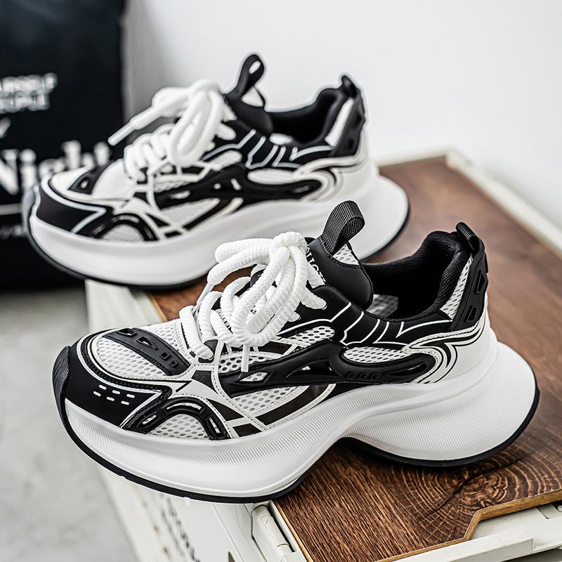 39-46large-size Shoes for Men High Quality Casual Running Sports Men Shoes Height-increasing Thick-soled Men's Platform Sneakers