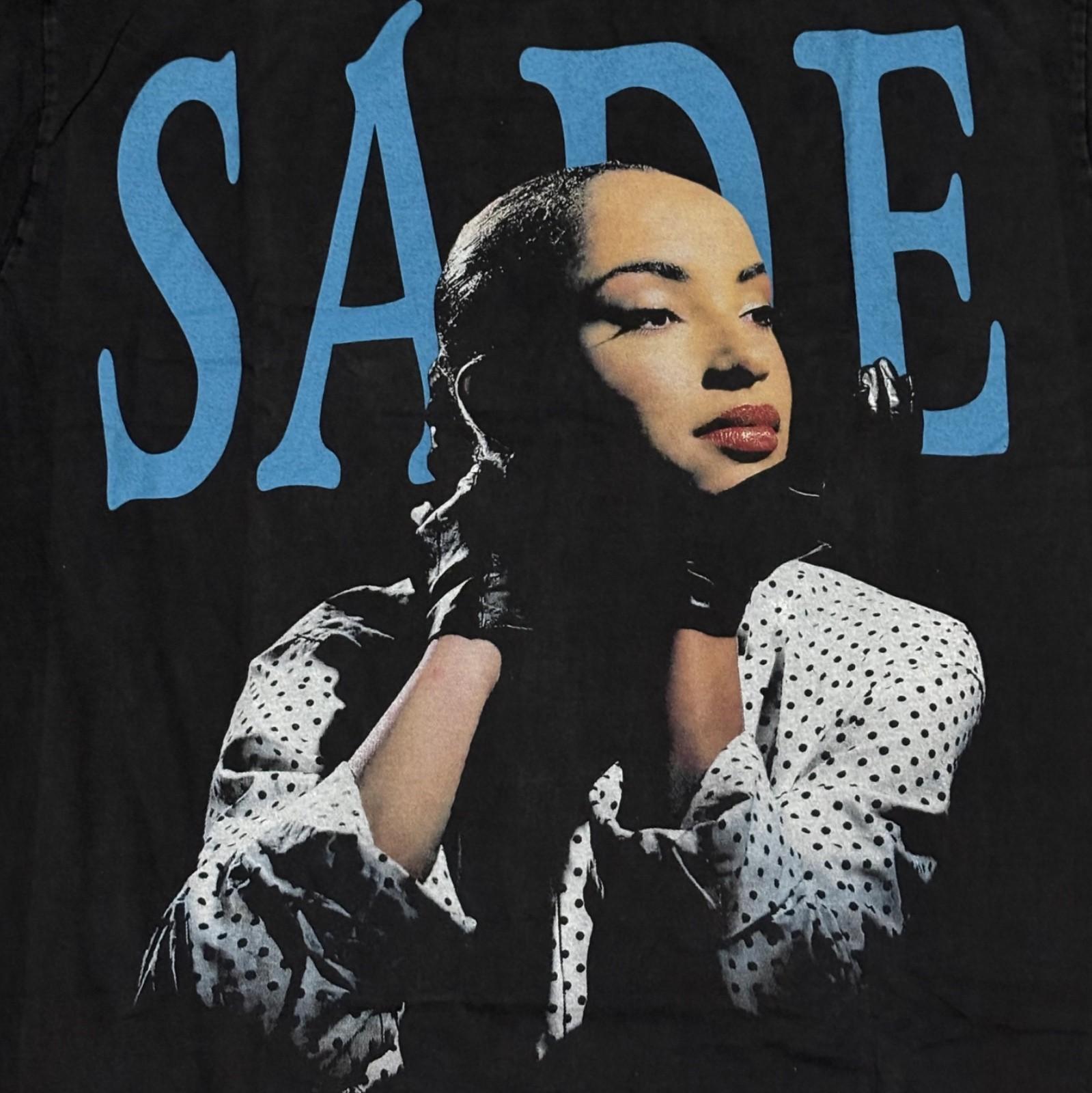 Винтажная футболка 90-х Sade Singer Lovers Rock Tour Band Однострочный шов Размер L РЕПРИНТ Унисекс Футболка L