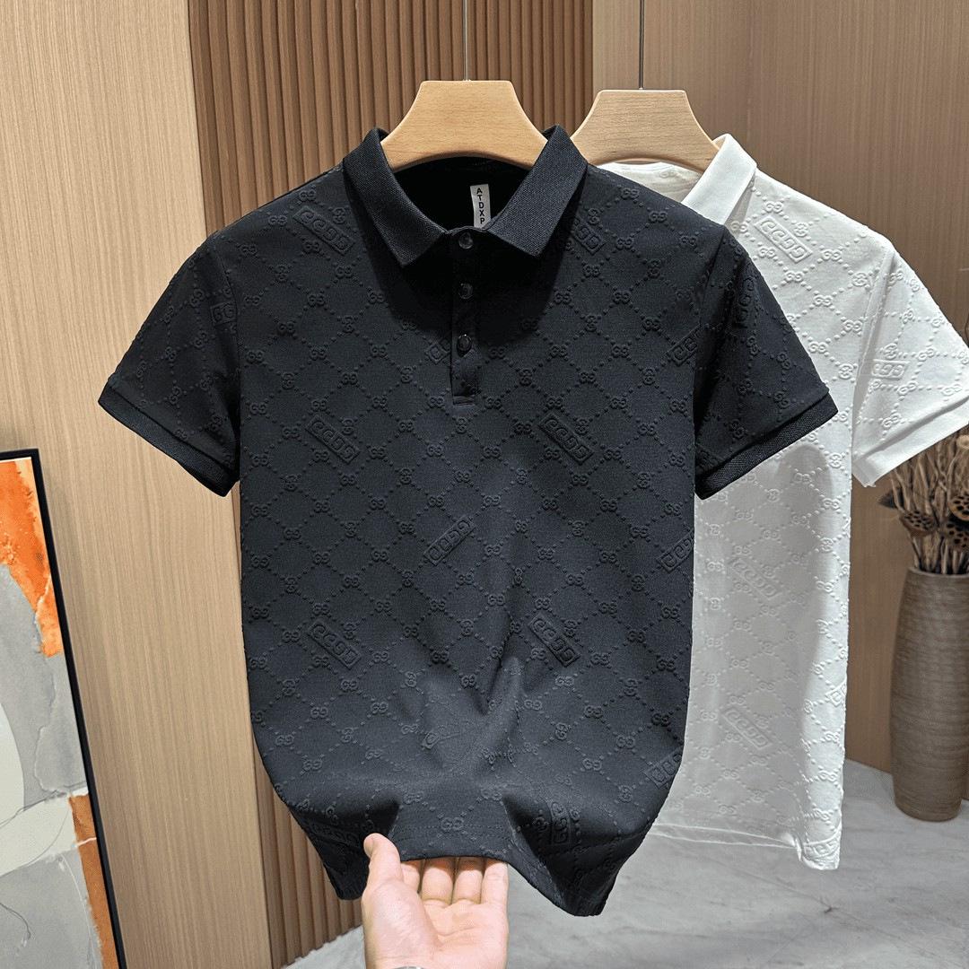 

Мужское летнее поло в гонконгском стиле: Усовершенствованный, дышащий, с короткими рукавами, стильный и красивый. M