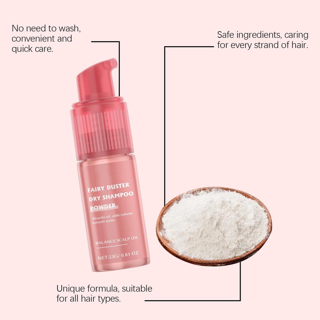 Spray nettoyant sans rinçage pour cheveux secs, rafraîchissant et hydratant, léger et souple.